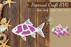 Fish Paper Cut SVG Product Image 1