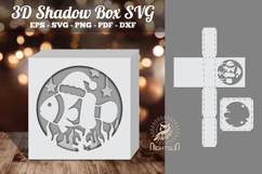 Fish Papercut Shadow Box Product Image 1