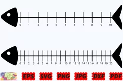 Fish Ruler SVG | Fish SVG | Ruler SVG | Fishing SVG | PNG Product Image 1