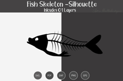 Fish Skeleton Silhouette Product Image 2