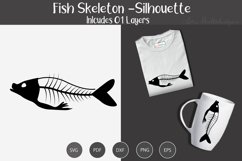 Fish Skeleton Silhouette Product Image 3