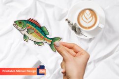 Fish sticker, Cartoon Fish Sticker, Colorful Fish Sticker Product Image 1