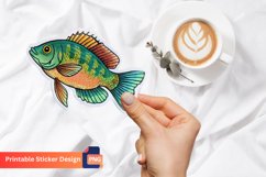 Fish sticker, Cartoon Fish Sticker, Colorful Fish Sticker Product Image 1