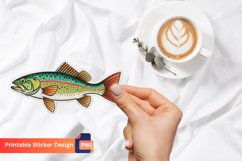 Fish sticker, Cartoon Fish Sticker, Colorful Fish Sticker Product Image 1