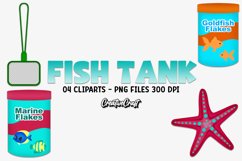 Fish Tank Clipart, pet fish graphics, nautical illustrations Product Image 1