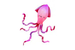 Watercolor Cute Ocean Life Clipart Undersea Animal Product Image 2