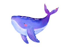 Watercolor Cute Ocean Life Clipart Undersea Animal Product Image 10