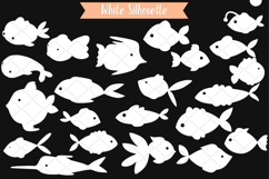 Hand-Drawn White Fish | Tropical Fishes | Under the Sea Product Image 5