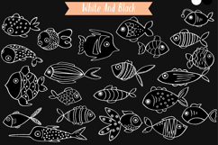 Hand-Drawn White Fish | Tropical Fishes | Under the Sea Product Image 6