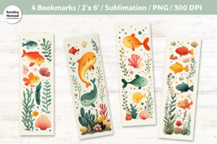 Fish Themed Bookmark , Printable Crafts, 4 PNG Product Image 1