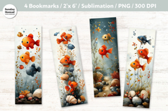 Fish Themed Bookmark , Printable Crafts, 4 PNG Product Image 1
