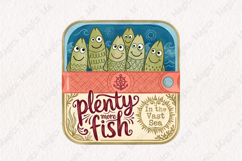 Fisherman Aesthetic Sardines Sublimation Design Product Image 1