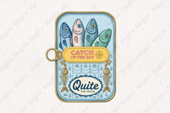 Fisherman Aesthetic Sardines Sublimation Design Product Image 1