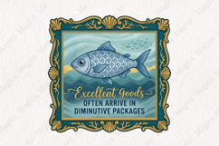 Fisherman Aesthetic Sardines Sublimation Design Product Image 1