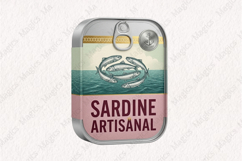Fisherman Aesthetic Sardines Sublimation Design Product Image 1