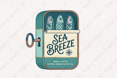 Fisherman Aesthetic Sardines Sublimation Design Product Image 1