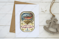 Fisherman Aesthetic Sardines Sublimation Design Product Image 3