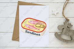 Fisherman Aesthetic Sardines Sublimation Design Product Image 3