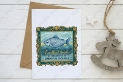 Fisherman Aesthetic Sardines Sublimation Design Product Image 3