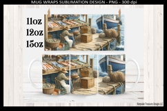 Fisherman Mug Wrap Sublimation PNG, Father's Day Gift Idea Product Image 1