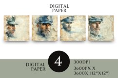 Fisherman Scrapbook Square Paper Junk Journal