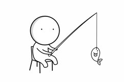 Fishing icons, fisherman icons, hobby icons, leisure icons, Product Image 3