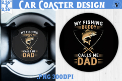 Car Coaster | Fishing | Fishing lover gift Product Image 1