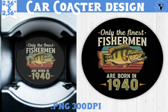 Car Coaster | Fishing | Fishing lover gift Product Image 1