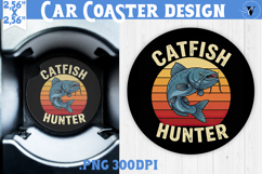 Car Coaster | Fishing | Fishing lover gift Product Image 1