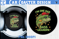 Car Coaster | Fishing | Fishing lover gift Product Image 1