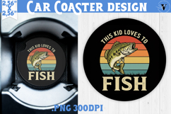 Car Coaster | Fishing | Fishing lover gift Product Image 1