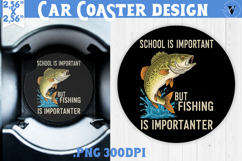 Car Coaster | Fishing | Fishing lover gift Product Image 1