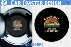 Car Coaster | Fishing | Fishing lover gift Product Image 1