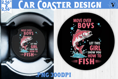 Car Coaster | Fishing | Fishing lover gift Product Image 1