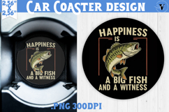 Car Coaster | Fishing | Fishing lover gift Product Image 1