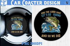 Car Coaster | Fishing | Fishing lover gift Product Image 1