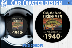 Car Coaster | Fishing | Fishing lover gift Product Image 1