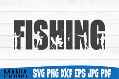 Fishing Svg Cut File Design Product Image 1