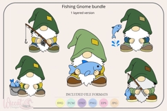Father’s Day Fishing Gnome SVG Bundle, Dad Fishing svg, Product Image 3