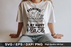 Fishing SVG Design - Fishing Is My Happy Place Product Image 4