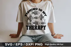 Fishing SVG Design - Fishing Is My Happy Place Product Image 5