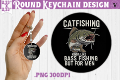 Round keychain | Fishing | Fishing lover gift Product Image 1