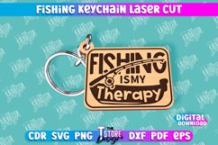 Fishing Keychain | Keychain Inscriptions | Fisherman | CNC Product Image 1