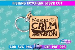 Fishing Keychain | Keychain Inscriptions | Fisherman | CNC Product Image 1