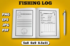 Amazon kdp fishing log interior for kindle publisher Product Image 1