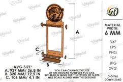 3D Fishing rod rack Laser Cut. Fisherman gift SVG Product Image 2
