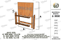 3D Fishing lure rack Laser Cut. Fisherman gift SVG Product Image 2