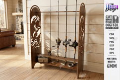 Fishing Rod Rack Design Laser Cut Bundle | Father's Day Gift Product Image 3