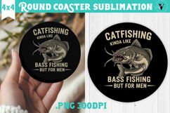 Round Coaster | Fishing | Fishing lover gift Product Image 1