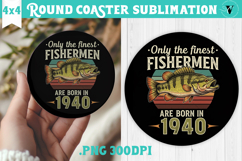 Round Coaster | Fishing | Fishing lover gift Product Image 1
